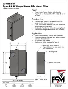 UL Type 4 & 4X Dust-Tight High-Seal enclosure